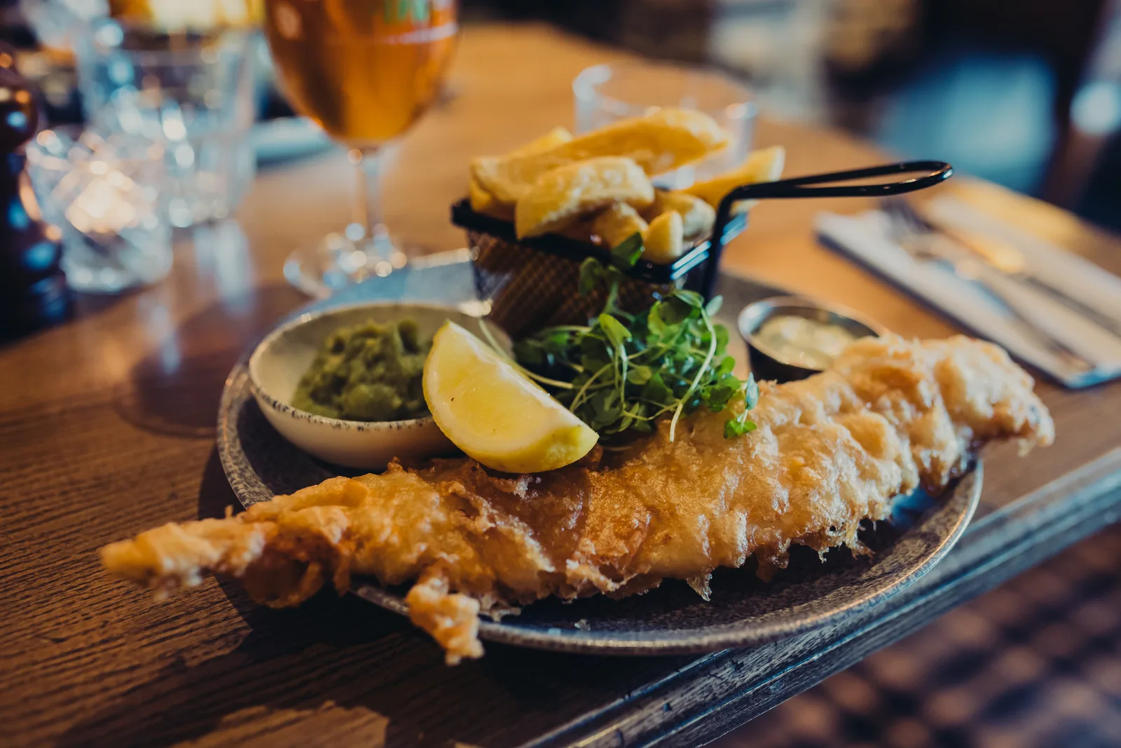 Fish and Chips on a plate